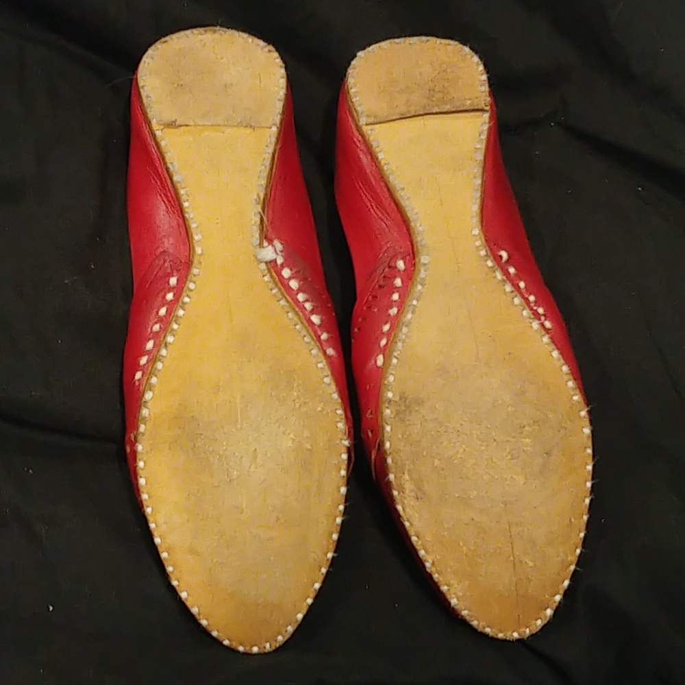 Handmade Leather Flats - Picture 2 of 2